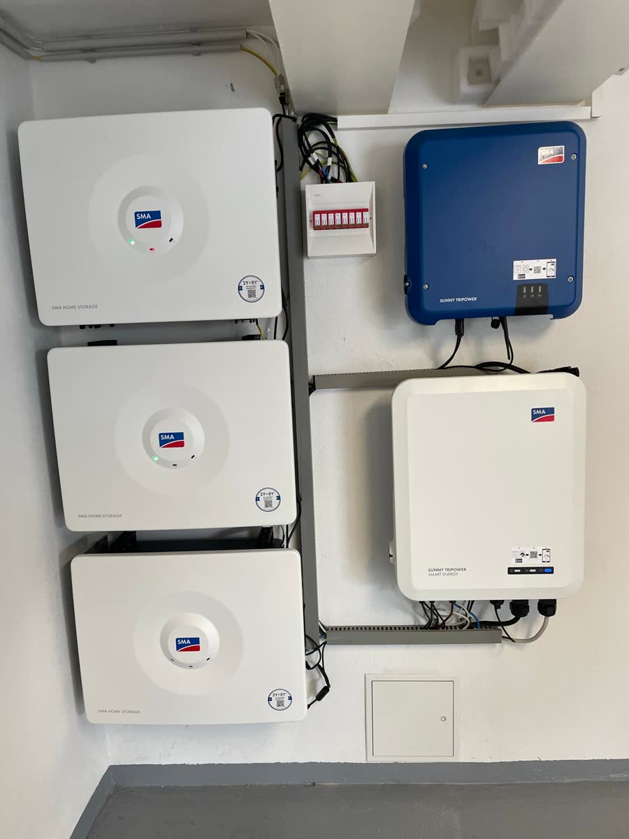 Onduleurs SMA Sunny Tripower et batteries SMA Home Storage installés au Luxembourg